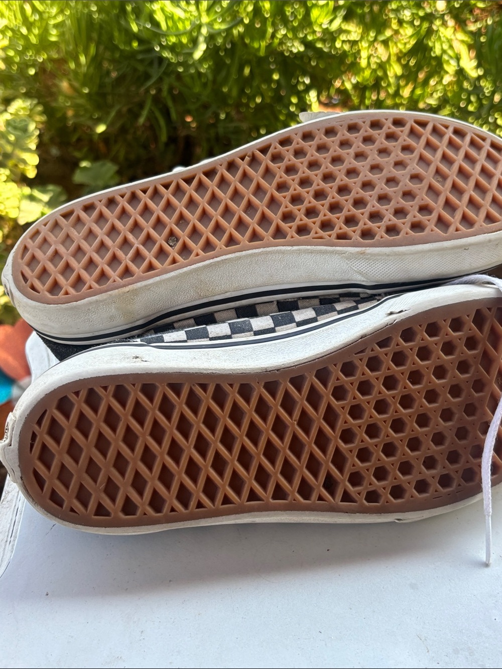 Vans Black & White Checkerboard Low-Top Sneakers - Picture 4 of 5